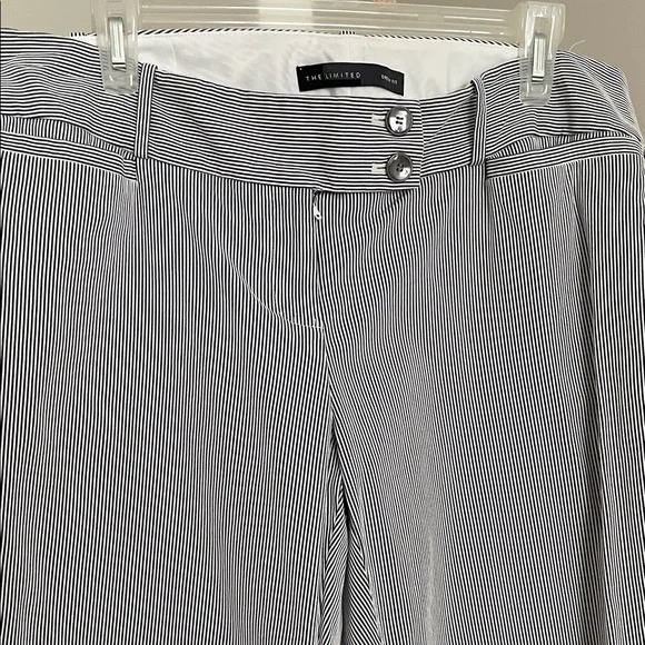 The Limited Black and White Striped Trousers - Picture 2 of 4